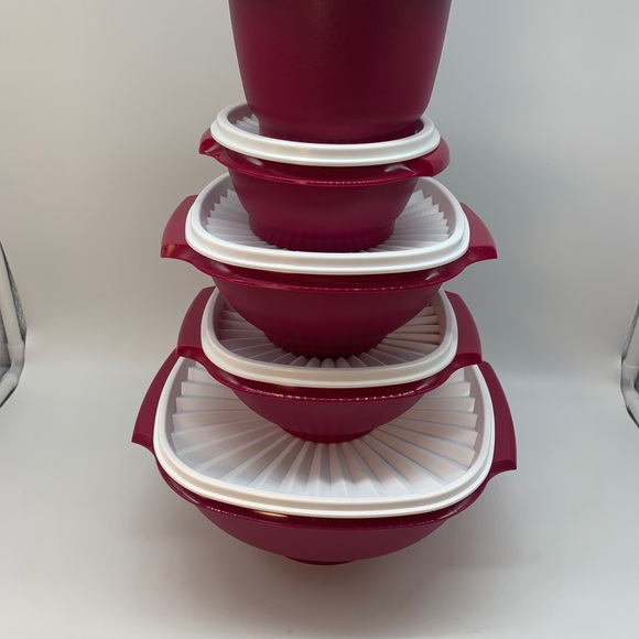 Tupperware Classic Servalier Bowl Set of 5 - Picture 14 of 16